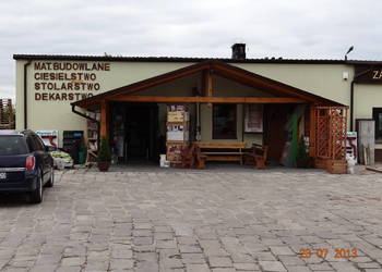 Więźba dachowa, deski, łaty, krokwie, altany, balustrady.