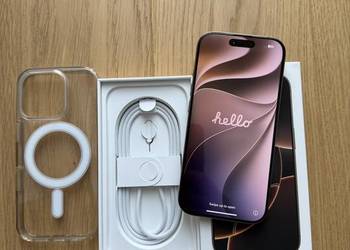iPhone 16 Pro - Desert Titanium / Złoty - stan PERFEKCYJNY!!!!