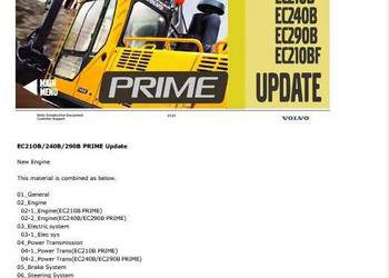 Volvo EC210B EC240B EC290B EC210BF instrukcja naprawy PL