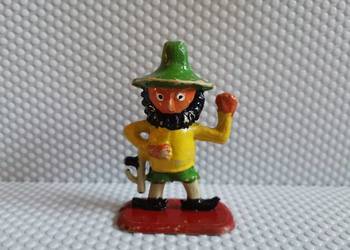 Stara plastikowa figurka celuoidowa Rozbójnik Rumcajs zabawka PRL 1960