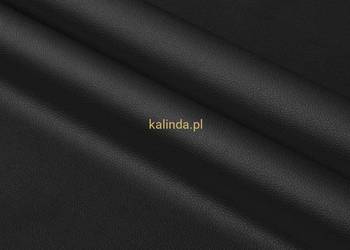 Arizona black, materiał tapicerski, eco skóra 1 metr bieżący Okazja!