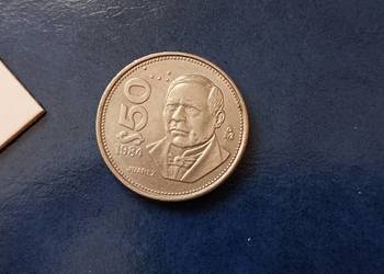 Stare monety 50 peso 1984 Meksyk