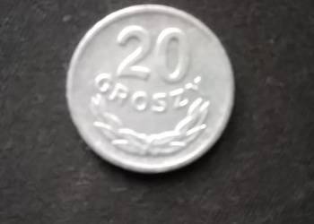 7.   PRL 20 gr.  z 1973 r. bez znaku menniczego