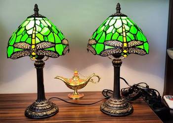 Lampki nocne witrażowe ważki