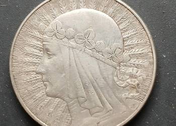 Polska 10 zl 1932 . Głowa kobiety Poloonia
