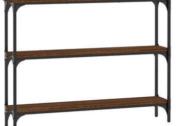 Stolik konsolowy brązowy dąb 100x225x75 cm WM-834029