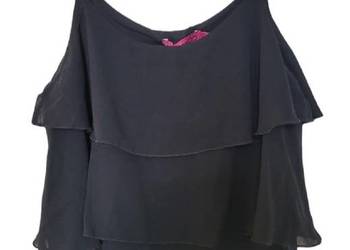 BOOHOO bluzka na ramiączkach falbanki luźna top 40