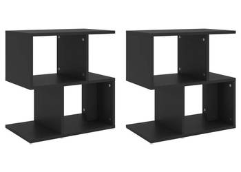 vidaXL Szafki nocne, 2 szt., czarne, 50x30x51,5 cm（SKU:806367）