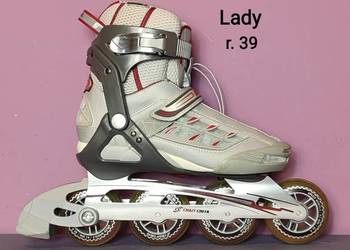 Rolki Crazy Creek - prawie nowe - dla kobiet, rozmiar 39 / wkładka 25,5 cm