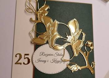 Kartka w pudełku  25, 30  rocznica ślubu, 50 urodziny