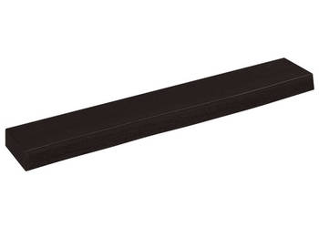 Półka ciemnobrązowa 60x10x4 cm wykończone lite drewno dębowe WM-363759