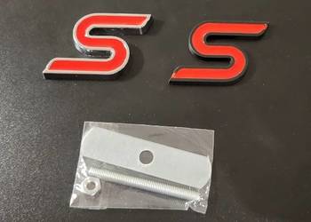 NOWY znaczek przykręcany " S " do Ford emblemat czerwony