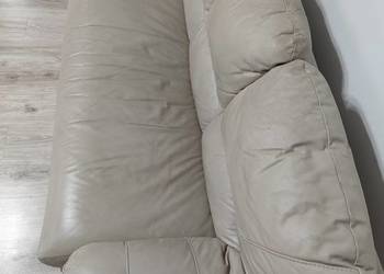 Sofa skórzana z funkcją spania