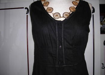 H&M - CZARNA, INDYJSKA  BLUZECZKA - COTTON -r. 38/40