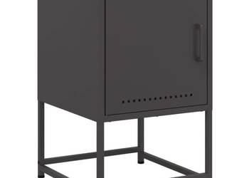 Szafka nocna czarna 36x39x605 cm stal WM-846446