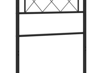 Metalowe wezgłowie czarne 75 cm WM-372303