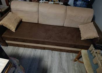 kanapa rozkładana sofa łóżko tapczan dwuosobowy wyczyszczona