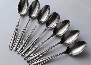 Łyżeczki do herbaty + szufelka (nr.1), Bakelit, Gerlach, sztućce PRL