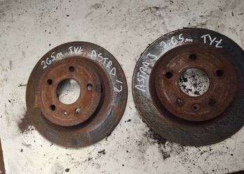 OPEL ASTRA J tarcza hamulcowa tył 265mm