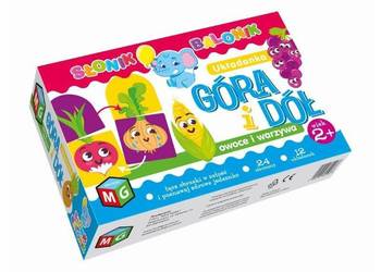 GRA  PLANSZOWA GÓRA I DÓŁ OWOCE,WARZYWA-