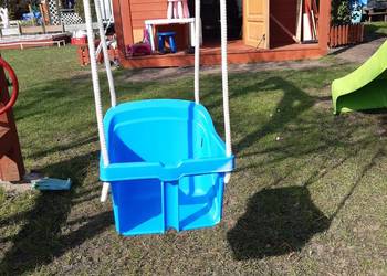 Huśtawka dla dziecka Mochtoys (niebieska)