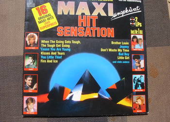 Winyl LP; MAXI HITS SENSATION- 2 LP DOPPELALBUM, ARIOLA 1996 ROK.