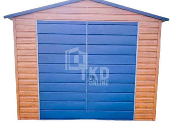 SCHOWEK - DOMEK OGRODOWY 3m x 5m DWUSPAD jasny orzech TKD128