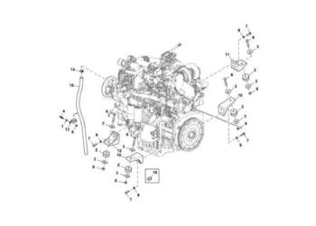 John Deere 9470RX - Uchwyt R539319 (Silniki pomocnicze)