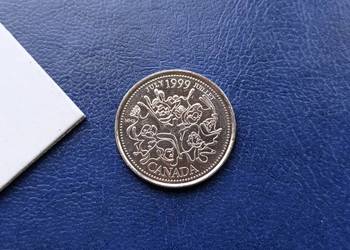 Stare monety 25 cent 1991 Kanada 2