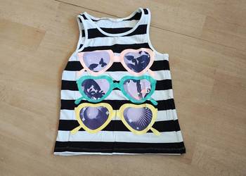 Bluzka bluzeczka t-shirt top H&M - okulary