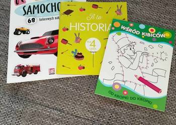 Zestaw 3 książeczek dla chłopca- 3 sztuki 15 zł.