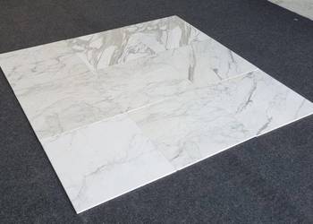 PŁYTKI MARMUROWE BIANCO CALACATTA DUŻE 60X60X1CM