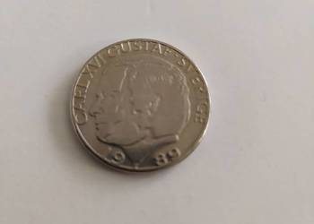 Moneta 1 KR Korona Szwecja 1989 Carl XVI Gustaf