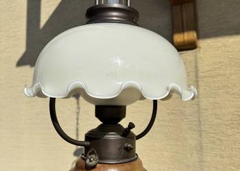 Lampa stylowa naftowa ciekawa francuska abażur klosz oświetlenie