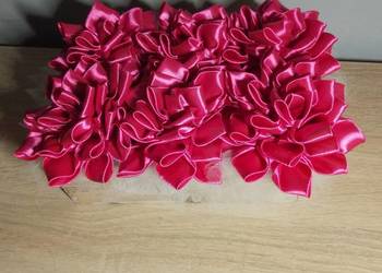 Bukiety wieczne ze wstążki