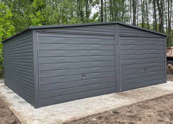 Garaż blaszany 6x5 GRAFIT