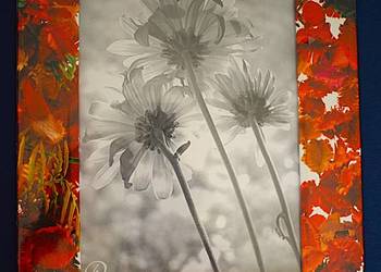 Ramka na zdjęcie z motywem kwiatowym