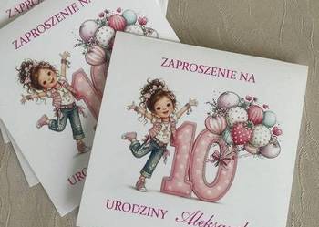 Zaproszenia na chrzest, komunię,urodziny