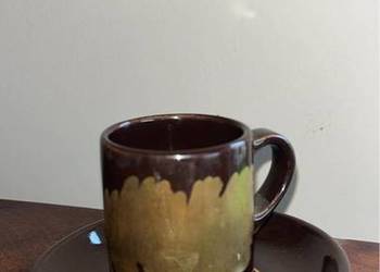 Filiżanka do espresso. Arabia. Wartsila Finland. Tarantella. Brązowa.