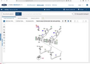 6053849 / 77FB - 5A262 - CA / 7131646 Wieszak wydechu  FIESTA 1976-1989