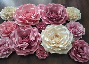 Róże z papieru 3D Róże z papieru 3D