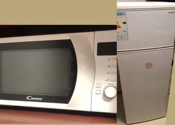 Sprzedam zestaw AGD lodówka Sharp, mikrofalówka Candy,