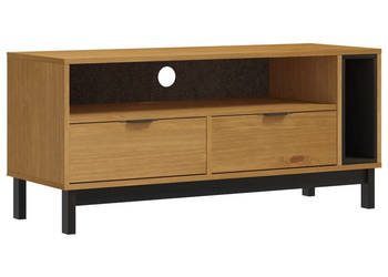 Szafka pod TV FLAM 110x40x50 cm lite drewno sosnowe WM-357820