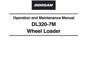 Doosan DL320-7 instrukcja obsługi DTR PL