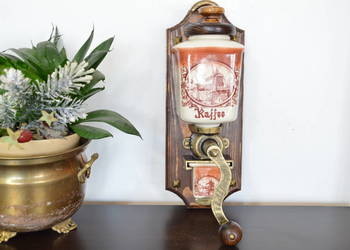 wiszący ceramiczny MŁYNEK do kawy z wiatrakami
