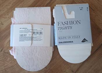 Rajstopy Calzedonia M/L kwiatowy wzór