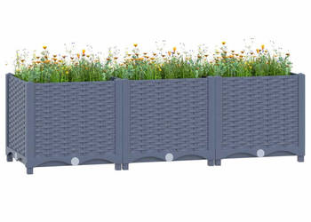 Donica do podniesionej rabaty 120x40x38 cm polipropylen WM-310403
