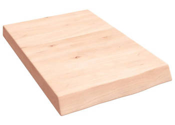 Półka 40x60x(2-6) cm surowe lite drewno dębowe WM-363517