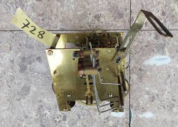 728 Mechanizm zegara ściennego Gustav Becker GB P42 sprawny 4 młotki