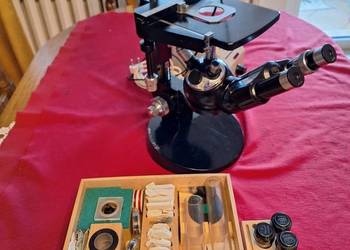 Mikroskop PZO. Odwrócony.